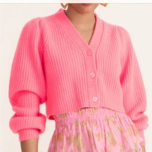 Brand NWT LoveShackFancy XS cardigan sweater